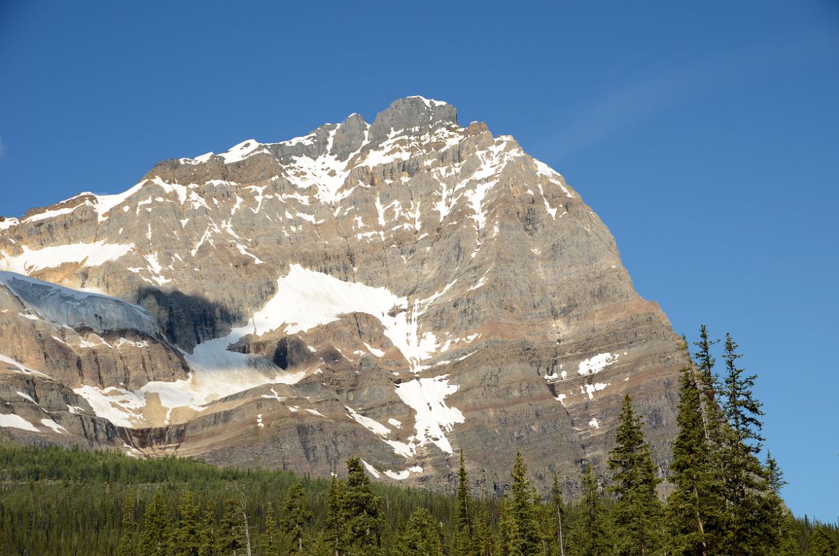 10 Odaray Mountain Close Up From Lake O-Hara Morning